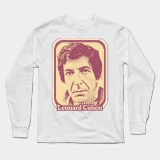 Leonard Cohen // Original Retro Fan Art Design Long Sleeve T-Shirt